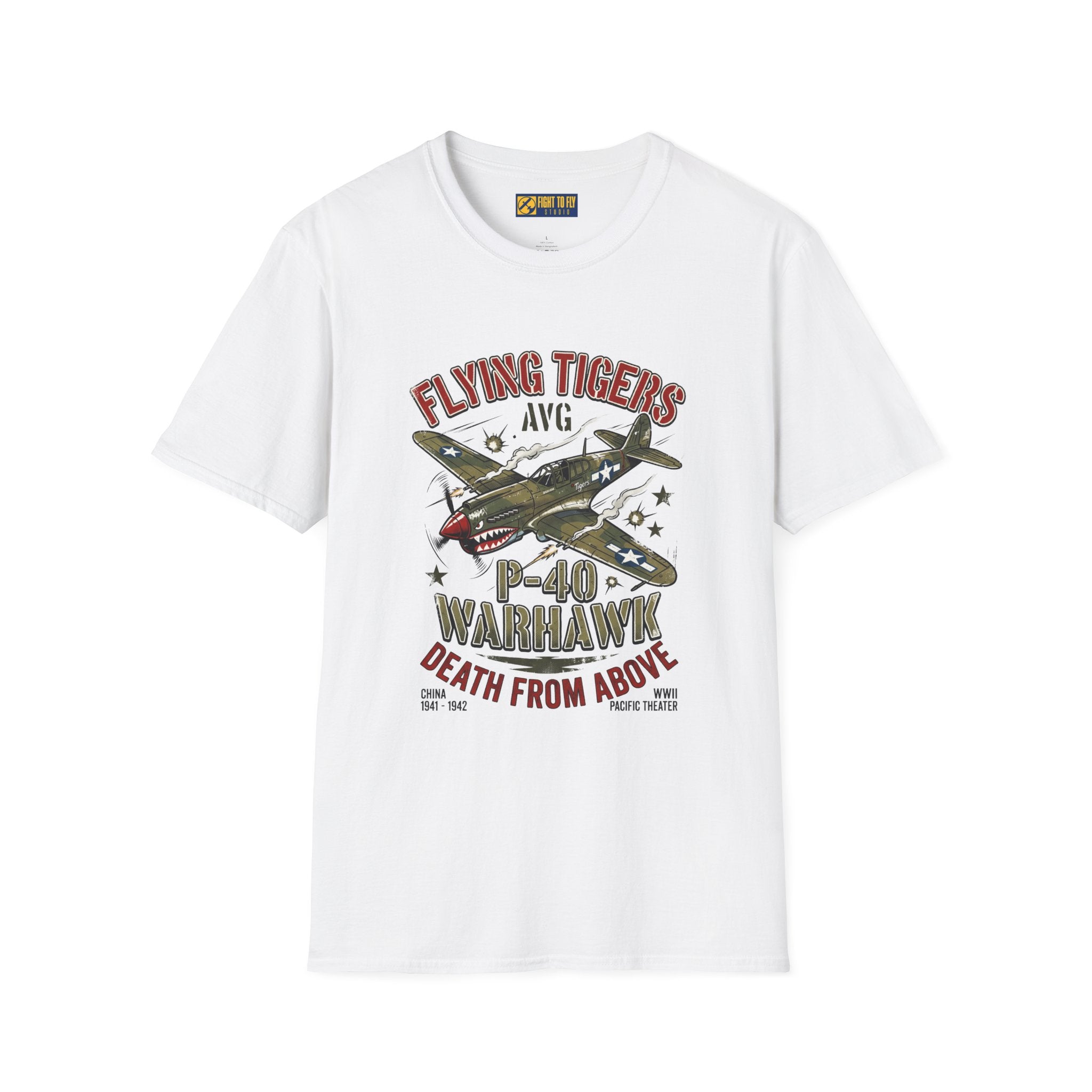 P-40 Warhawk Flying Tigers AVG T-Shirt
