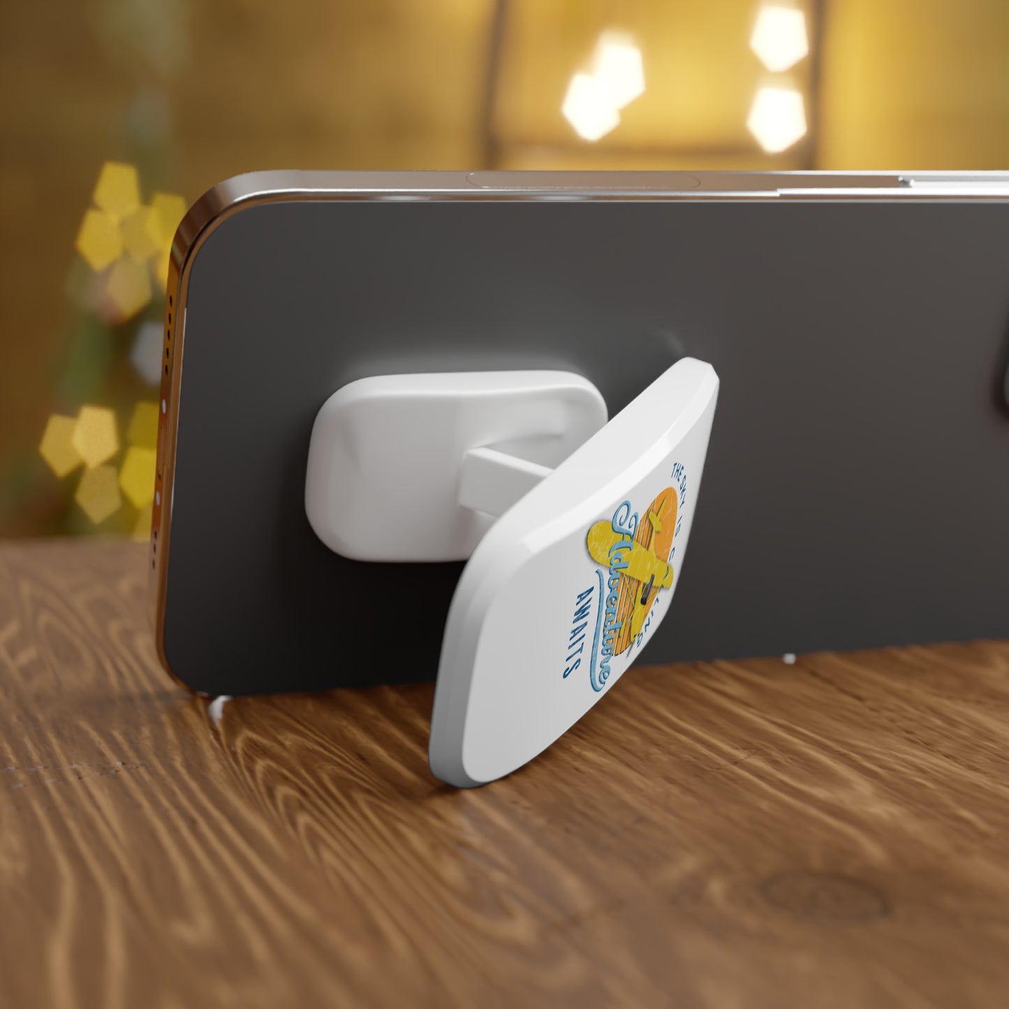 Adventure Awaits Phone Click-On Grip | Travel & Adventure Design