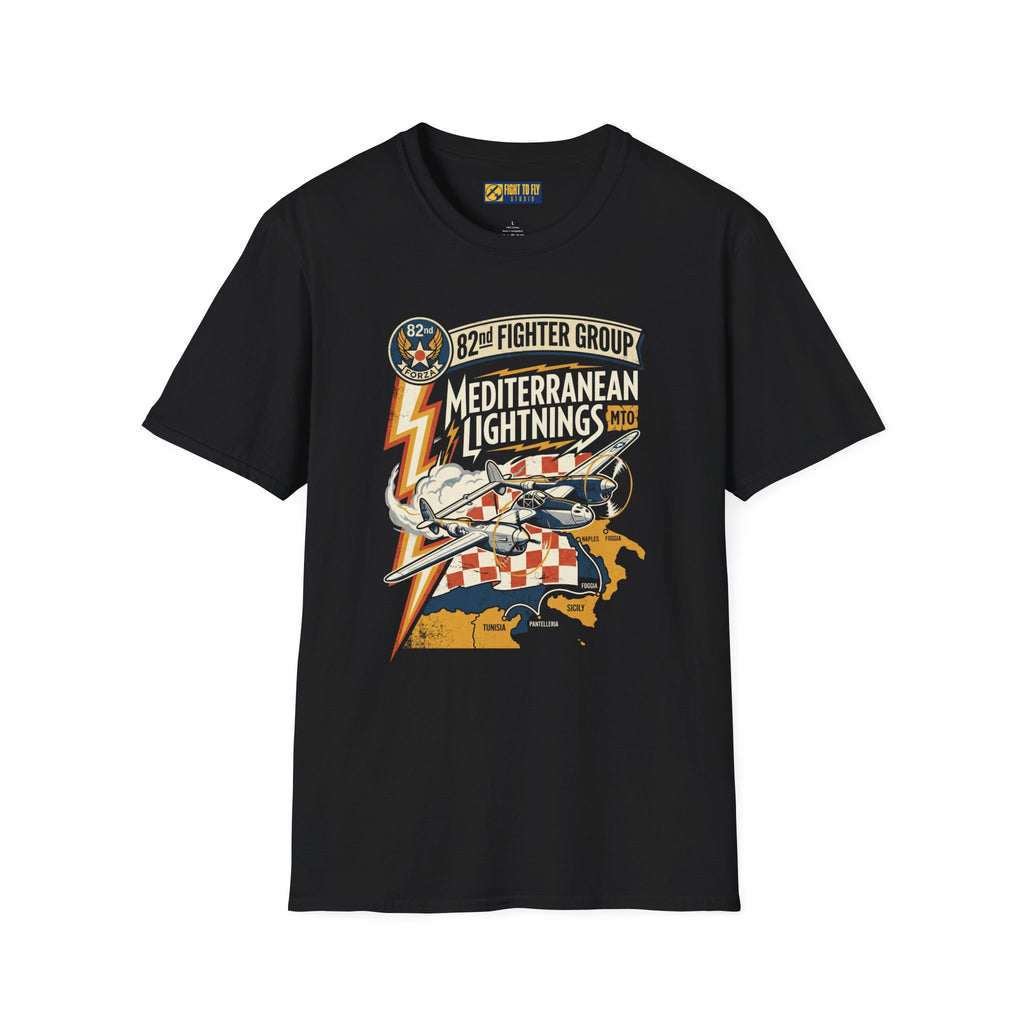 82nd Fighter Group Mediterranean Lightnings Tee