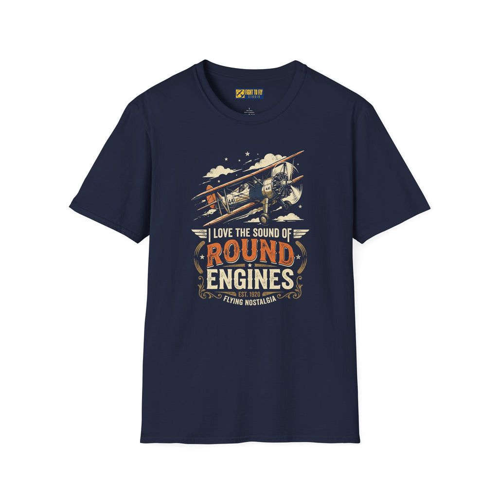 I Love the Sound of Round Engines Flying Nostalgia Tee