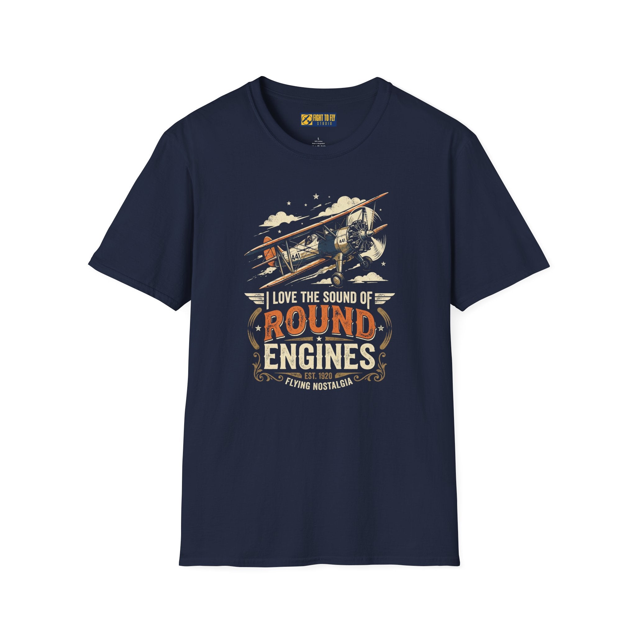 I Love the Sound of Round Engines Flying Nostalgia Tee
