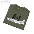 A-1 Skyraider Side Profile T-Shirt - Pilot gifts - WWII warbird t-shirt