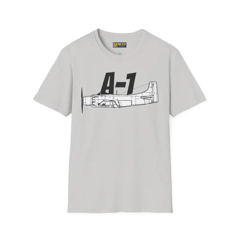 A-1 Skyraider Side Profile T-Shirt - Pilot gifts - WWII warbird t-shirt