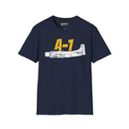 A-1 Skyraider Side Profile T-Shirt - Pilot gifts - WWII warbird t-shirt