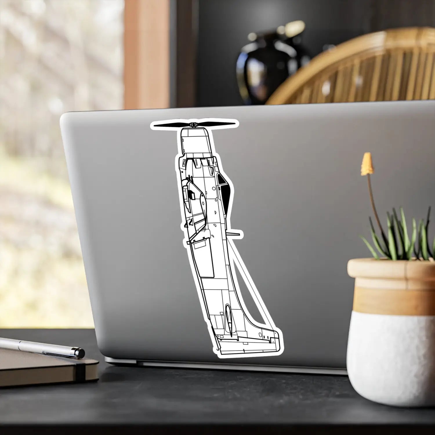 A-1 Skyraider Kiss-Cut Vinyl Decal - Paper products - Pilot gifts - WWII warbird t-shirt