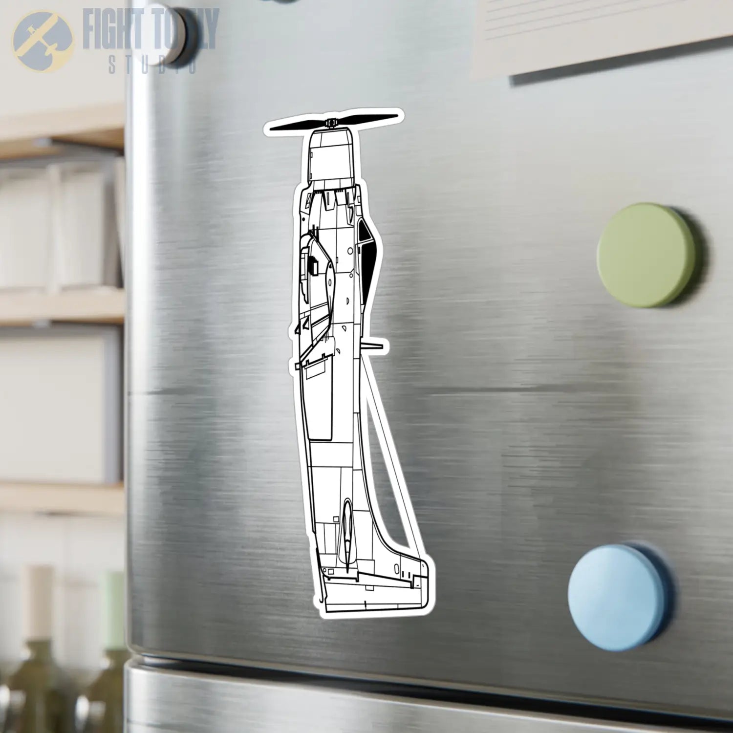 A-1 Skyraider Kiss-Cut Vinyl Decal - Paper products - Pilot gifts - WWII warbird t-shirt