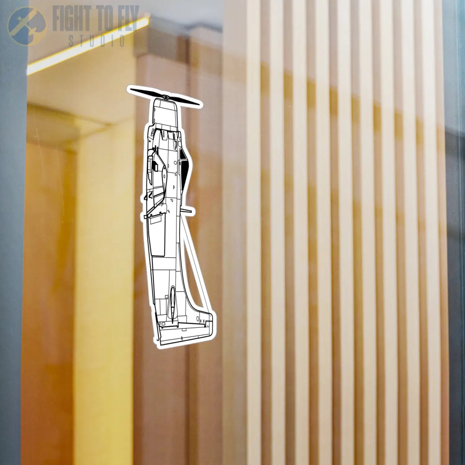 A-1 Skyraider Kiss-Cut Vinyl Decal - Paper products - Pilot gifts - WWII warbird t-shirt