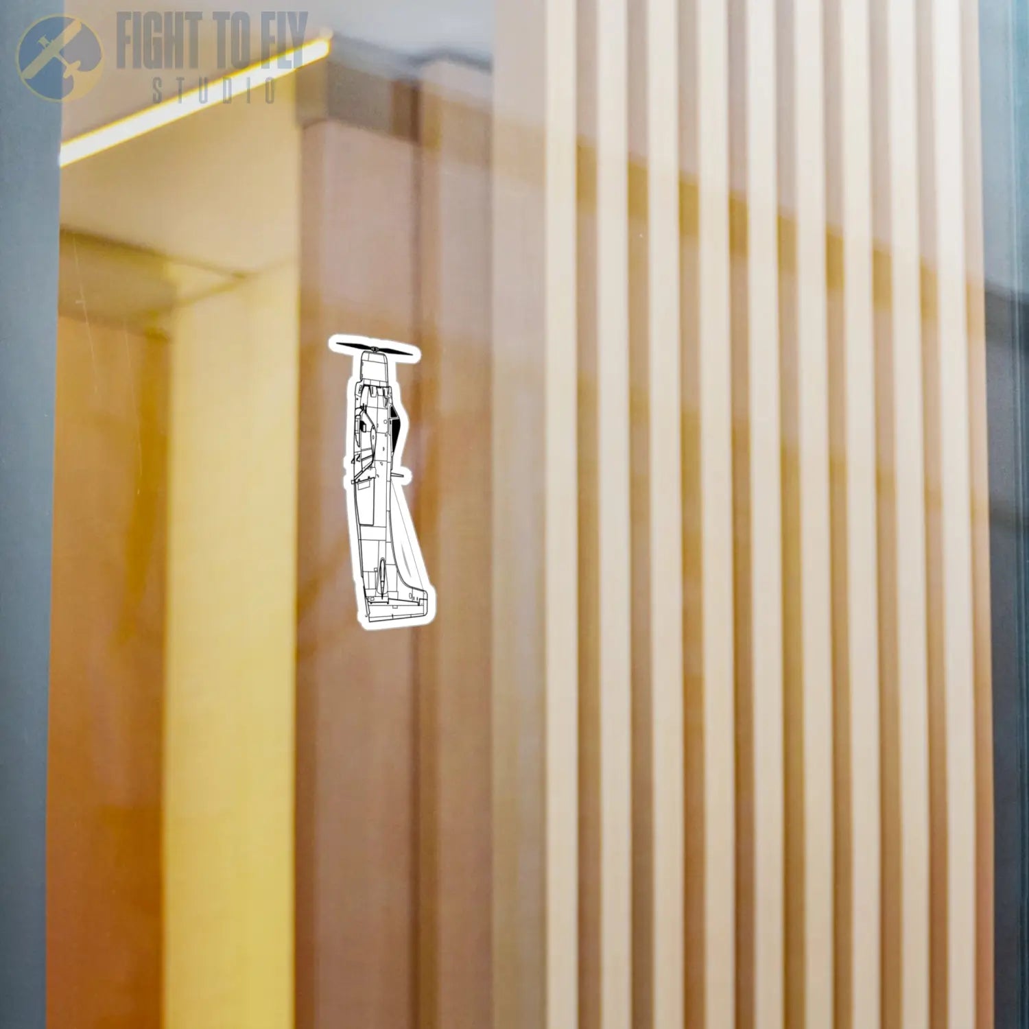 A-1 Skyraider Kiss-Cut Vinyl Decal - Paper products - Pilot gifts - WWII warbird t-shirt