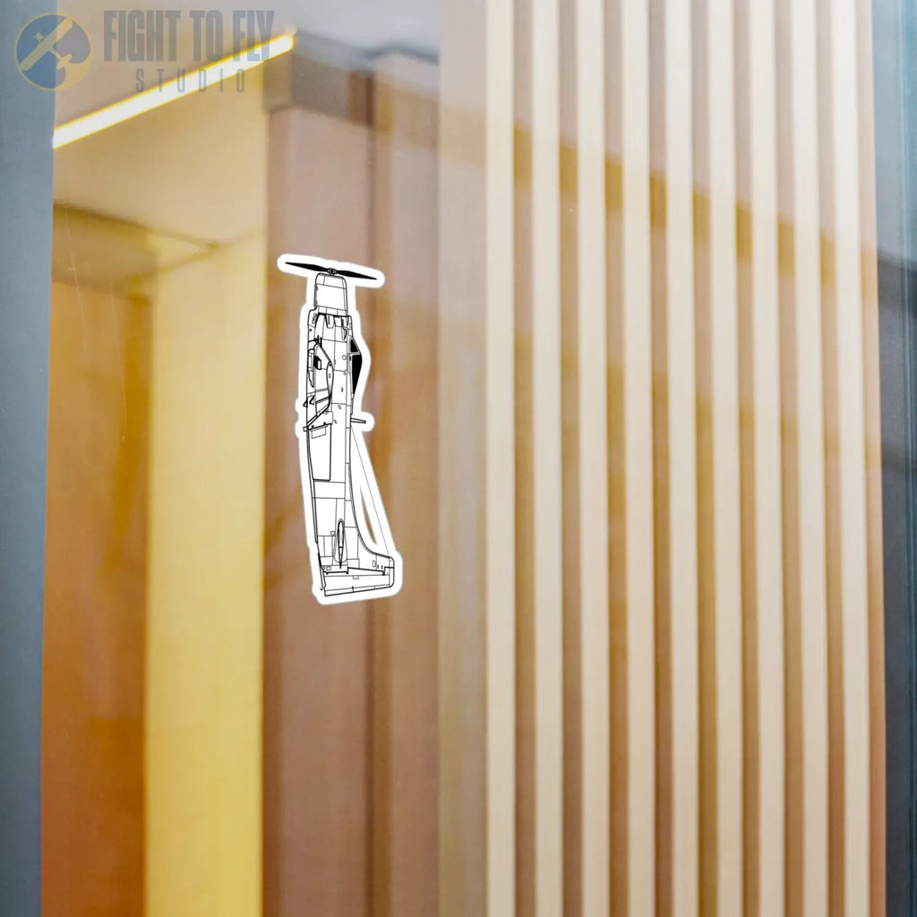 A-1 Skyraider Kiss-Cut Vinyl Decal - Paper products - Pilot gifts - WWII warbird t-shirt