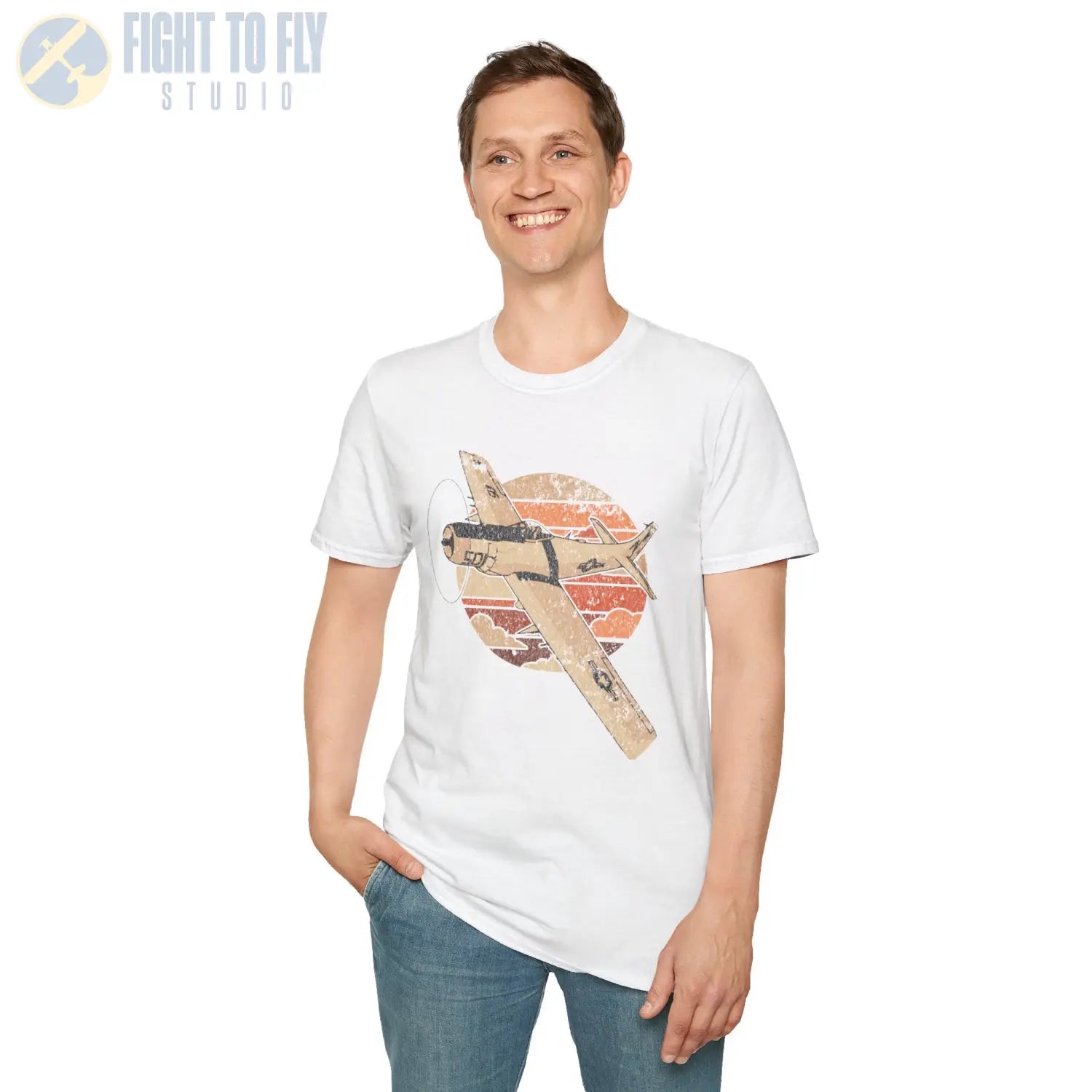 A-1 Skyraider Retro T-Shirt - Pilot gifts - WWII warbird t-shirt