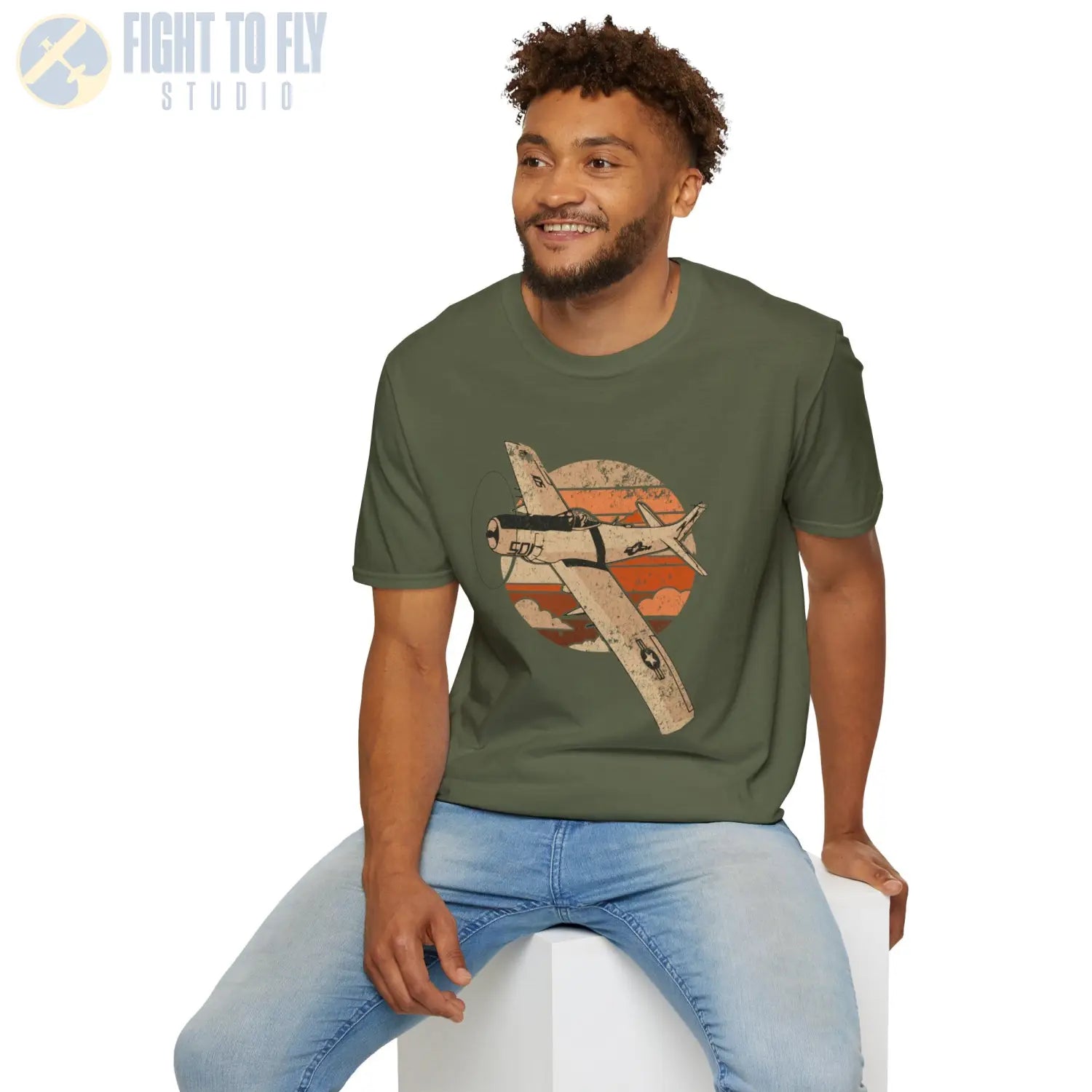 A-1 Skyraider Retro T-Shirt - Pilot gifts - WWII warbird t-shirt