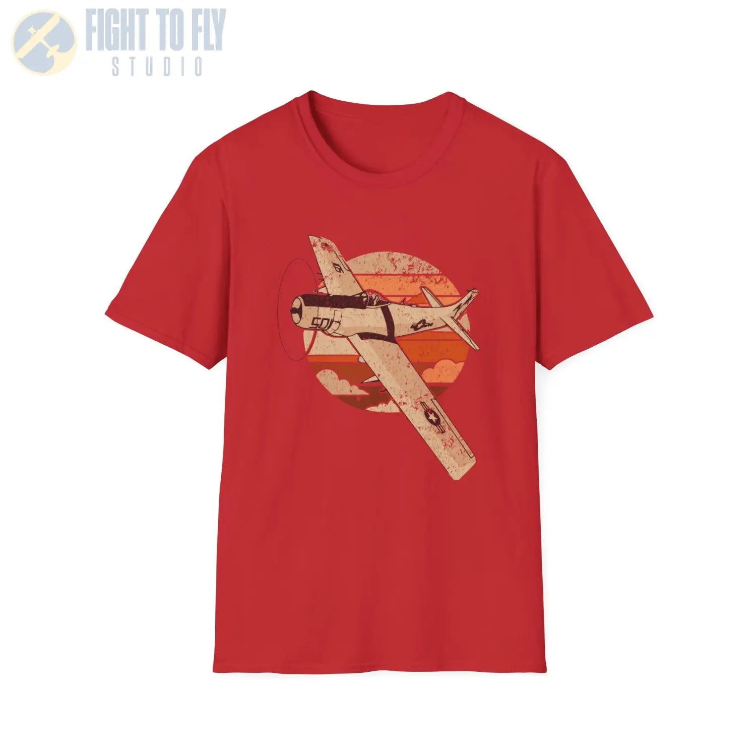 A-1 Skyraider Retro T-Shirt - Pilot gifts - WWII warbird t-shirt