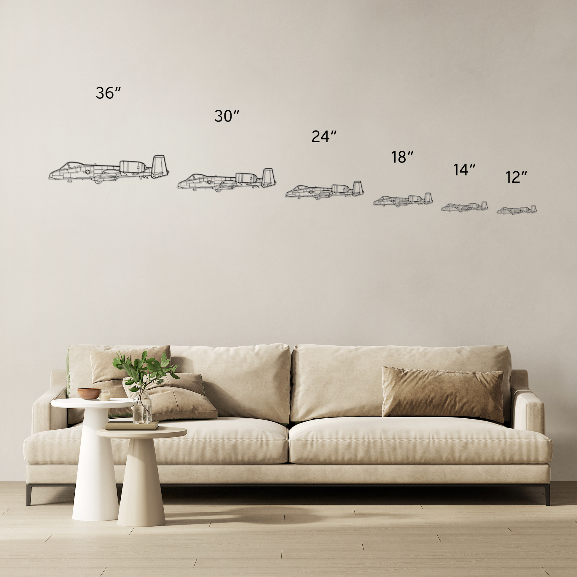 A-10 Die Cut Metal Wall Art - Sign - Gifts for pilots - Aviation apparel