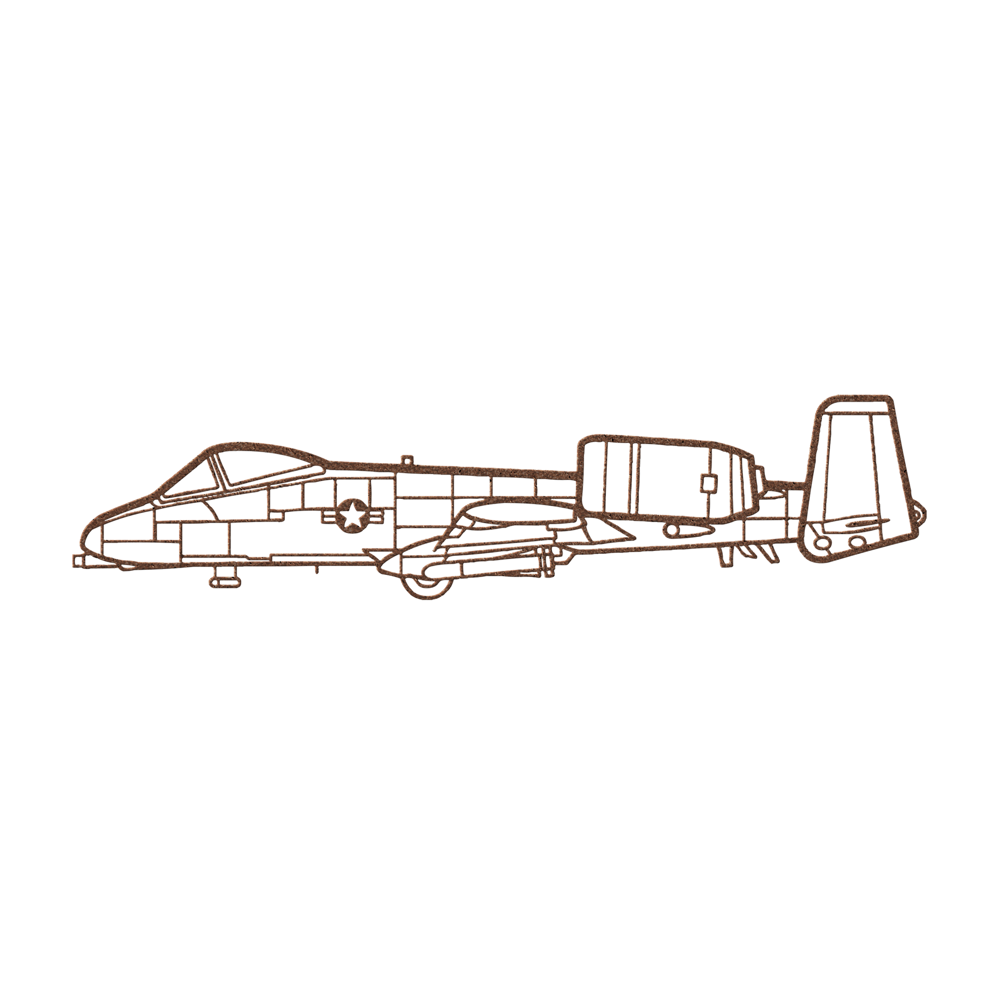 A-10 Die Cut Metal Wall Art - Sign - Gifts for pilots - Aviation apparel