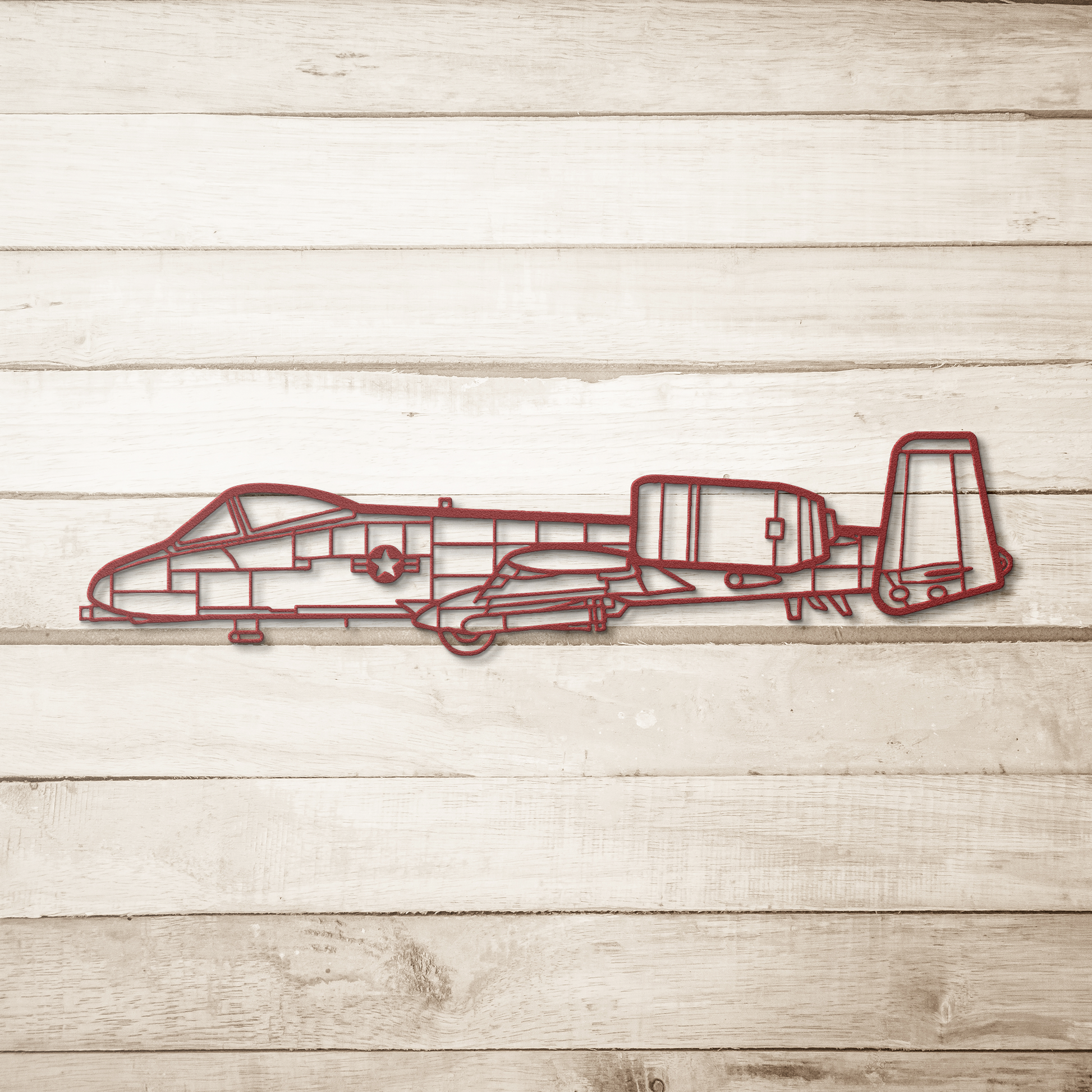 A-10 Die Cut Metal Wall Art - Sign - Gifts for pilots - Aviation apparel