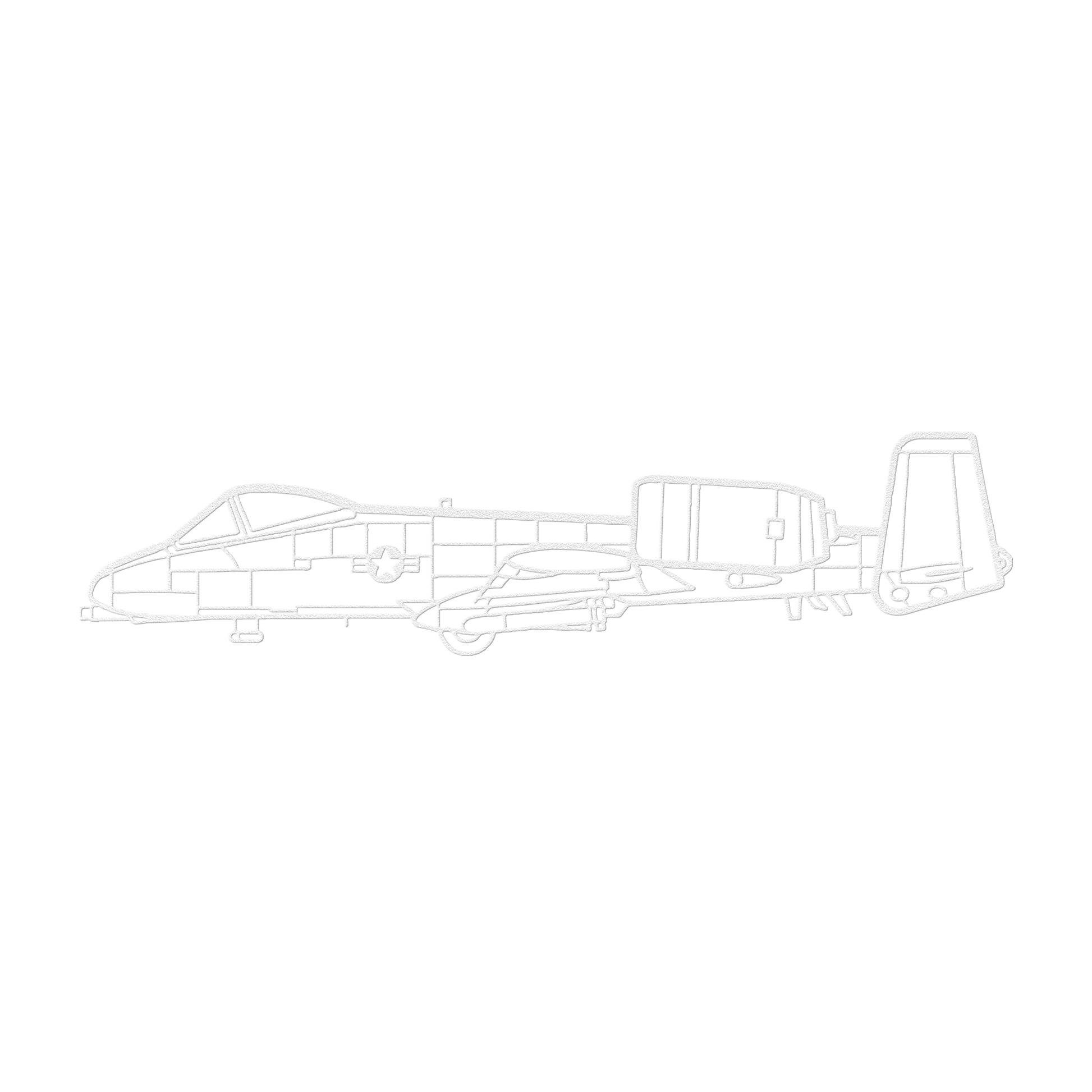 A-10 Die Cut Metal Wall Art - Sign - Gifts for pilots - Aviation apparel