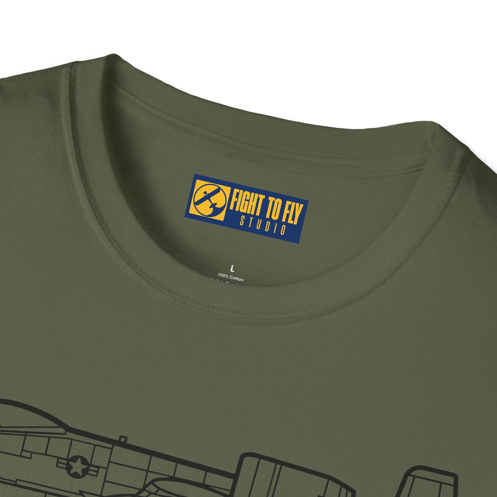 A-10 T-Shirt – Close Air Support Ground Attack Aviation Tee - Gifts for pilots - apparel
