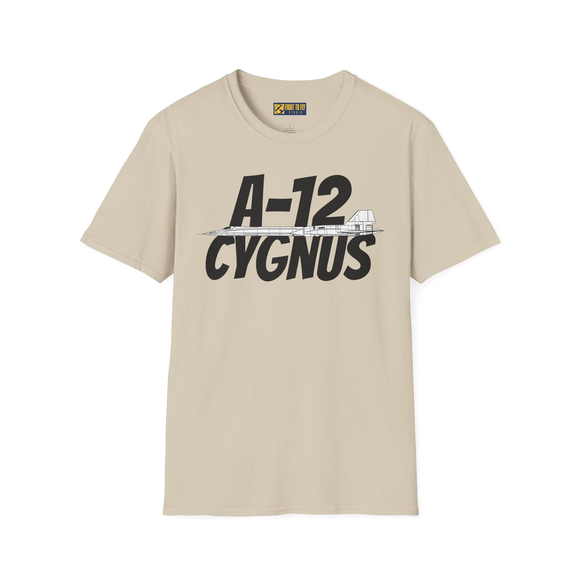 A-12 Cygnus Side Profile T-Shirt – CIA Stealth Recon Aircraft Tee - Gifts for pilots - Aviation apparel