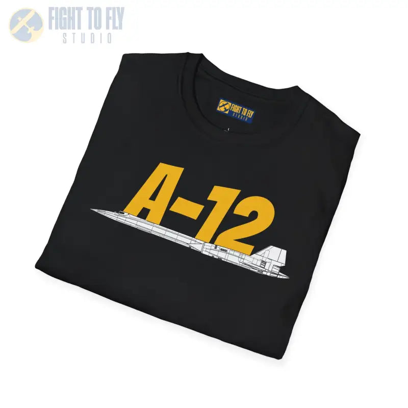 A-12 Black Bird Side Profile T-Shirt - Pilot gifts - WWII warbird t-shirt