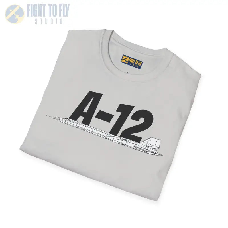A-12 Black Bird Side Profile T-Shirt - Pilot gifts - WWII warbird t-shirt