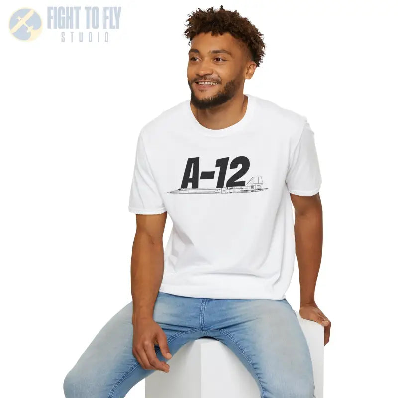 A-12 Black Bird Side Profile T-Shirt - Pilot gifts - WWII warbird t-shirt