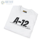 A-12 Black Bird Side Profile T-Shirt - Pilot gifts - WWII warbird t-shirt
