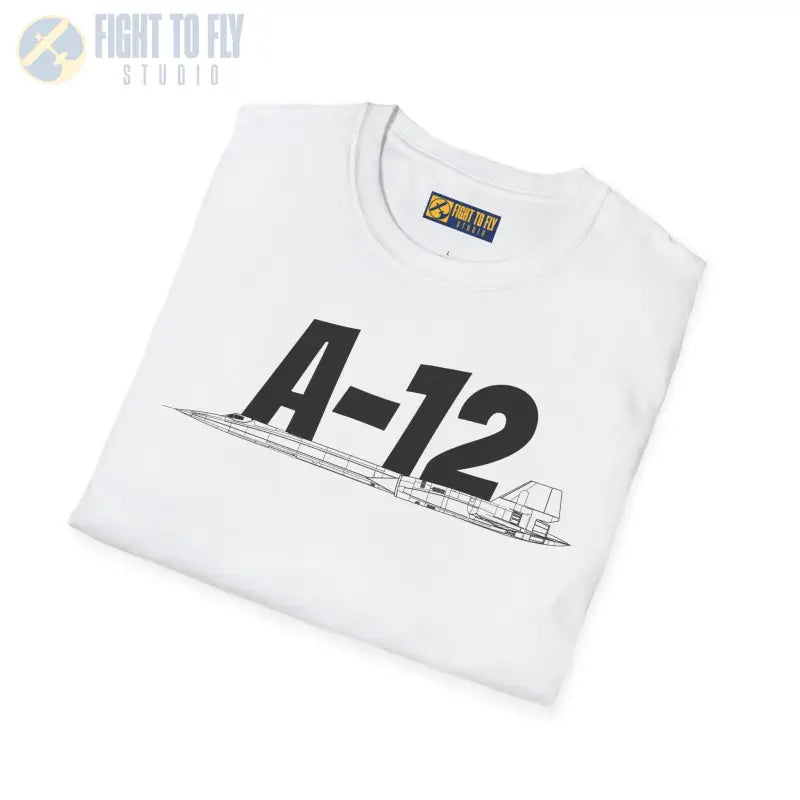 A-12 Black Bird Side Profile T-Shirt - Pilot gifts - WWII warbird t-shirt
