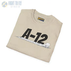 A-12 Black Bird Side Profile T-Shirt - Pilot gifts - WWII warbird t-shirt