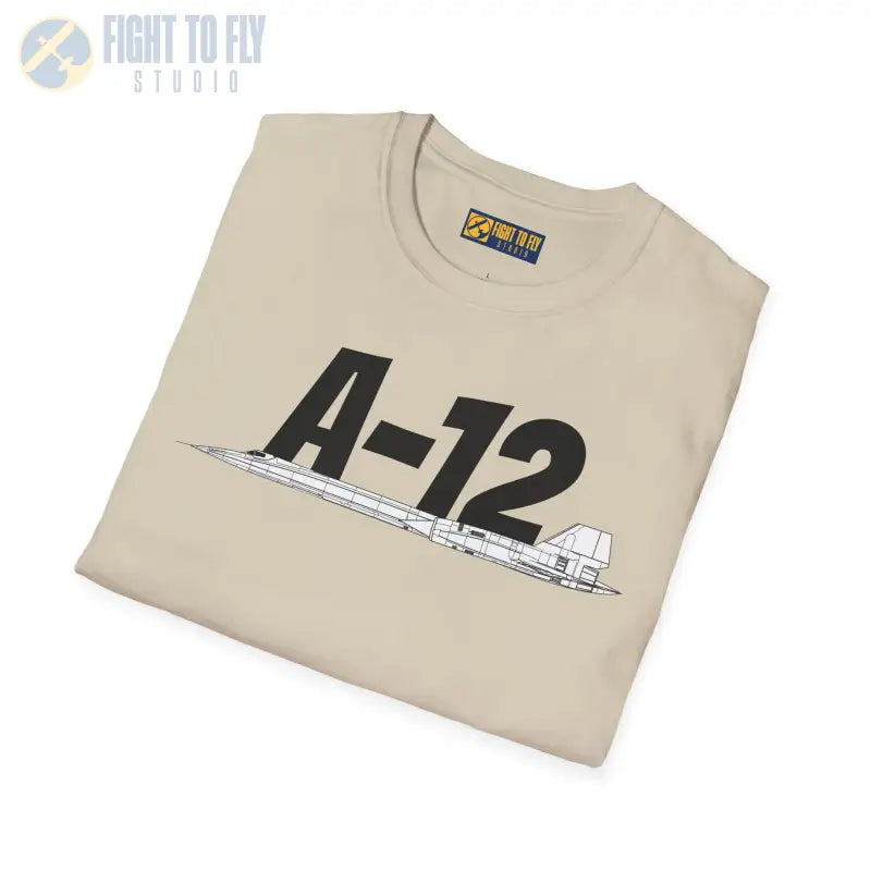 A-12 Black Bird Side Profile T-Shirt - Pilot gifts - WWII warbird t-shirt