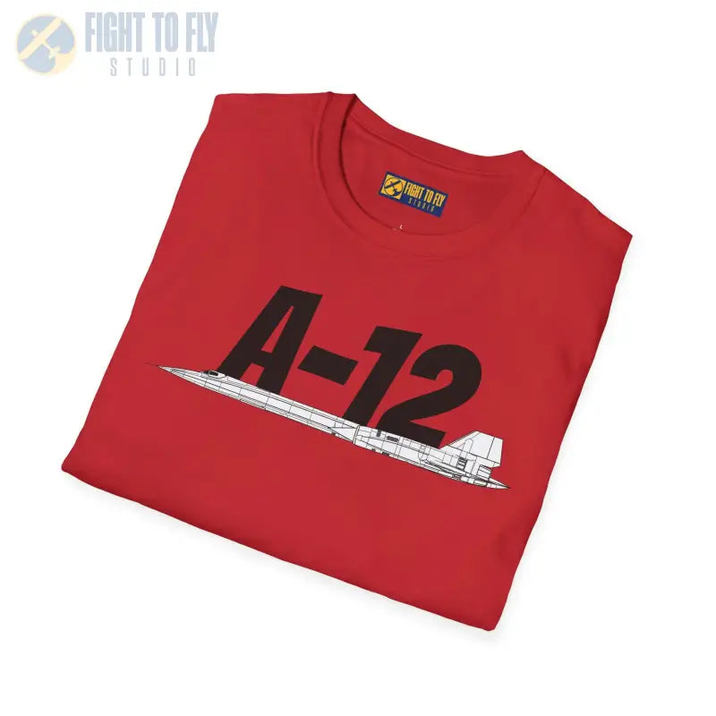 A-12 Black Bird Side Profile T-Shirt - Pilot gifts - WWII warbird t-shirt