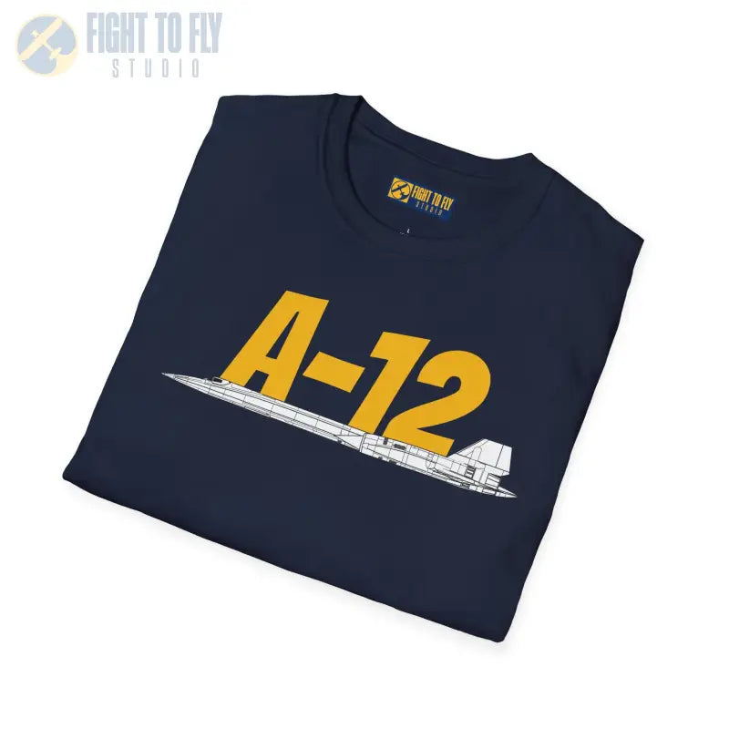 A-12 Black Bird Side Profile T-Shirt - Pilot gifts - WWII warbird t-shirt