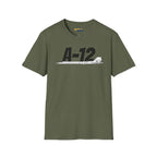 A-12 Black Bird Side Profile T-Shirt - Pilot gifts - WWII warbird t-shirt