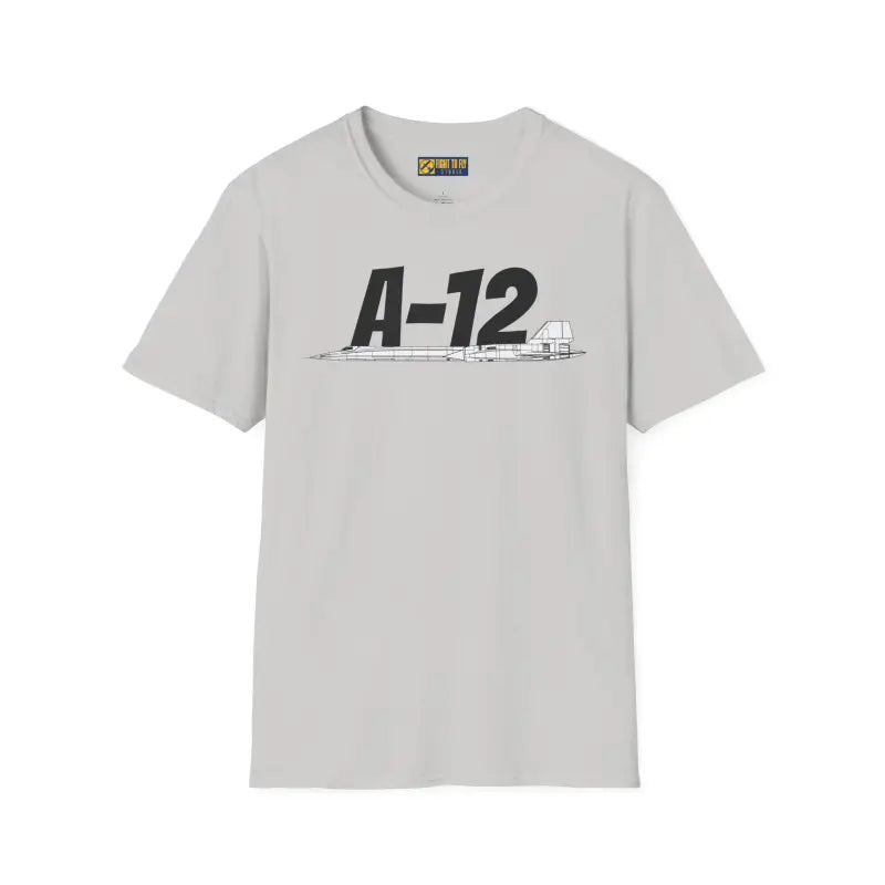 A-12 Black Bird Side Profile T-Shirt - Pilot gifts - WWII warbird t-shirt