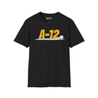 A-12 Black Bird Side Profile T-Shirt - Pilot gifts - WWII warbird t-shirt