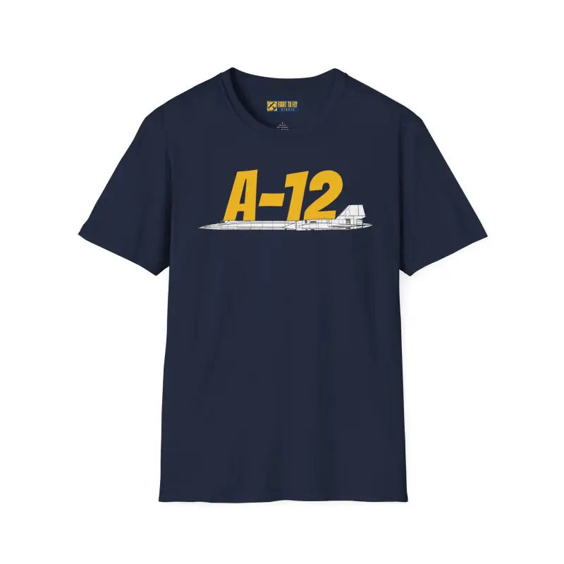 A-12 Black Bird Side Profile T-Shirt - Pilot gifts - WWII warbird t-shirt