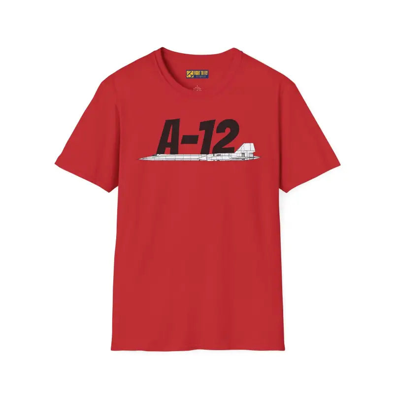 A-12 Black Bird Side Profile T-Shirt - Pilot gifts - WWII warbird t-shirt