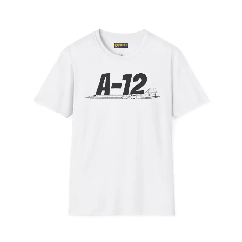 A-12 Black Bird Side Profile T-Shirt - Pilot gifts - WWII warbird t-shirt