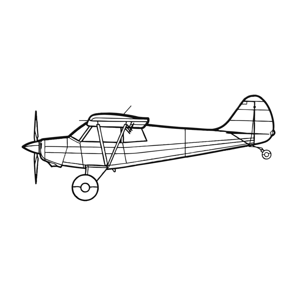 A-1C Die Cut Metal Wall Art - Sign - Gifts for pilots - Aviation apparel