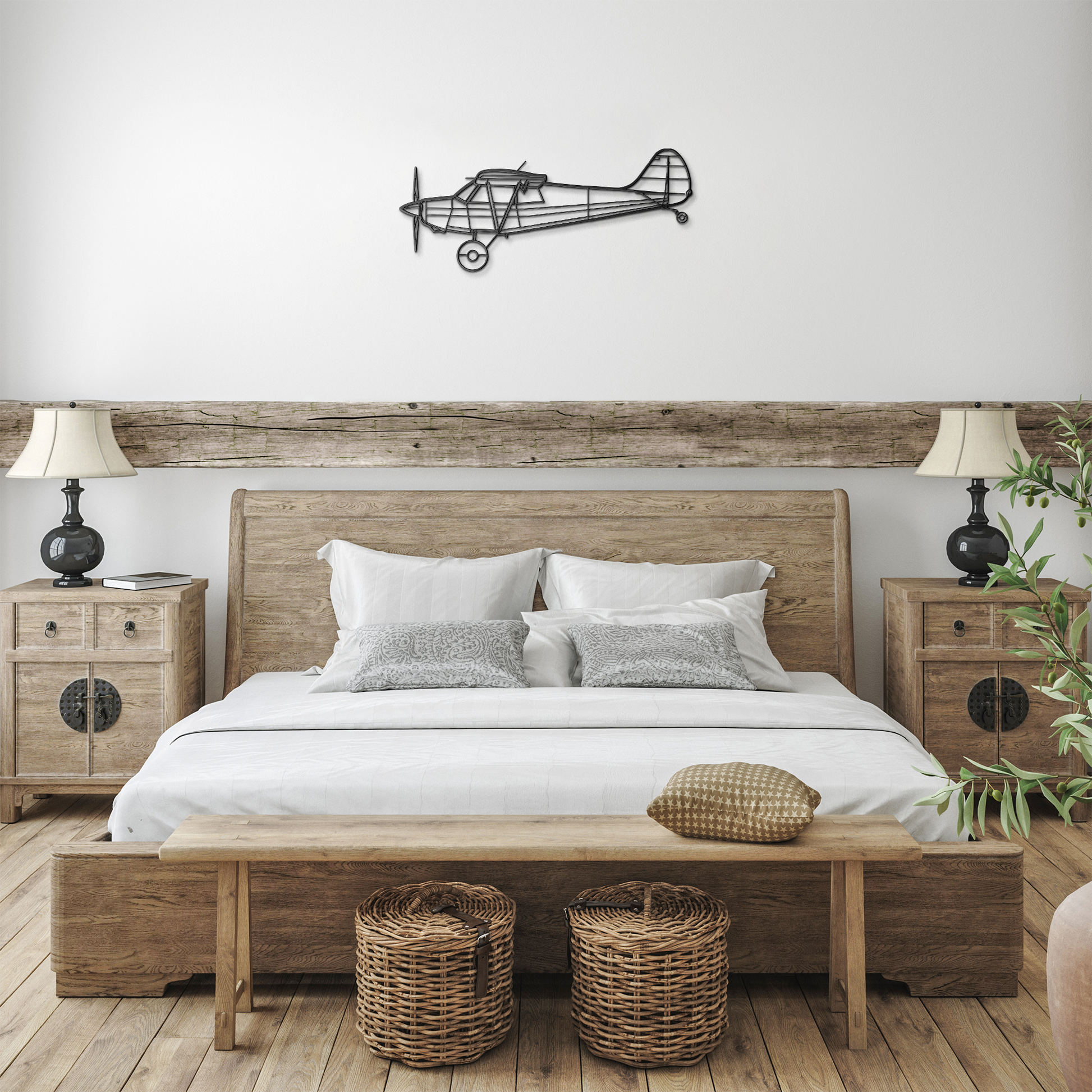 A-1C Die Cut Metal Wall Art - Sign - Gifts for pilots - Aviation apparel