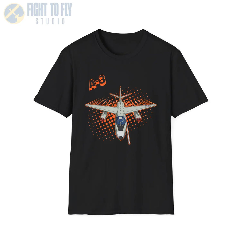 A-3 Skywarrior Comic Style T-Shirt - Pilot gifts - WWII warbird t-shirt