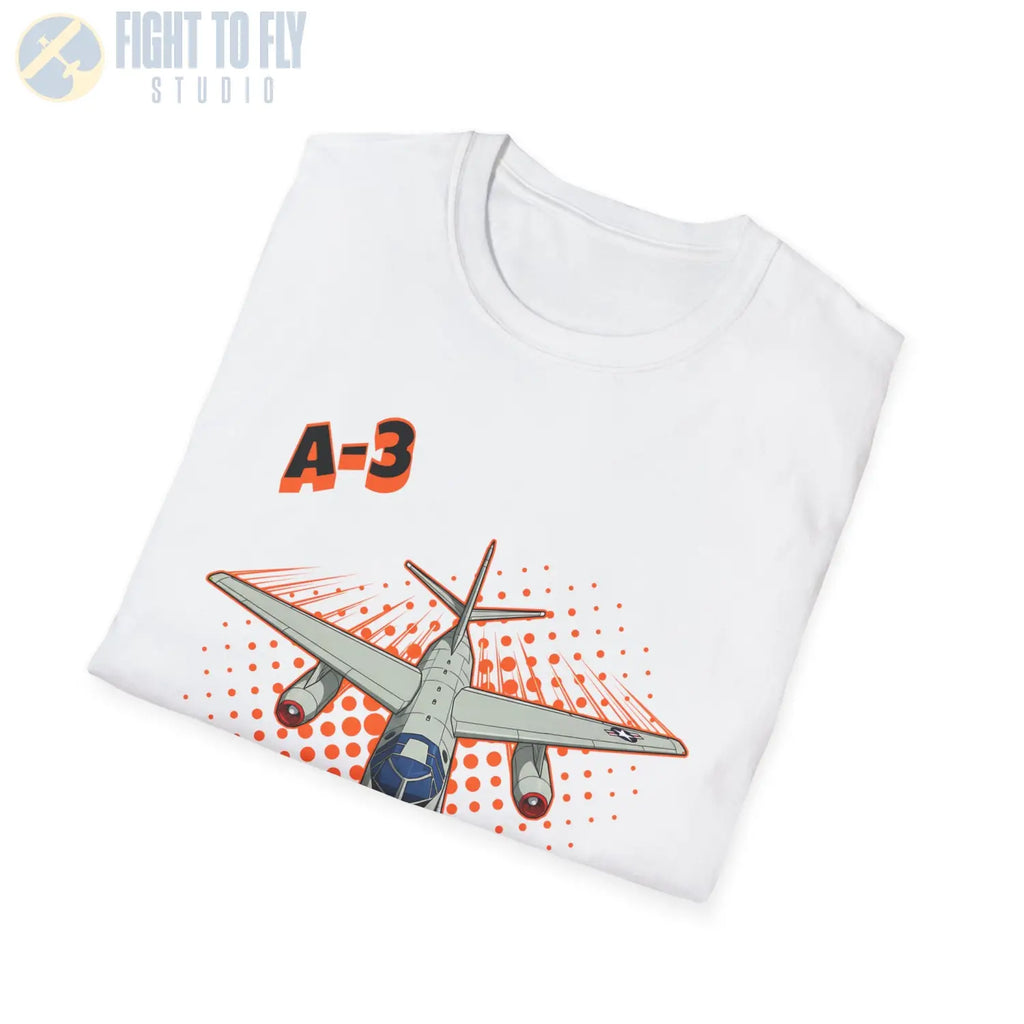 A-3 Skywarrior Comic Style T-Shirt - Pilot gifts - WWII warbird t-shirt