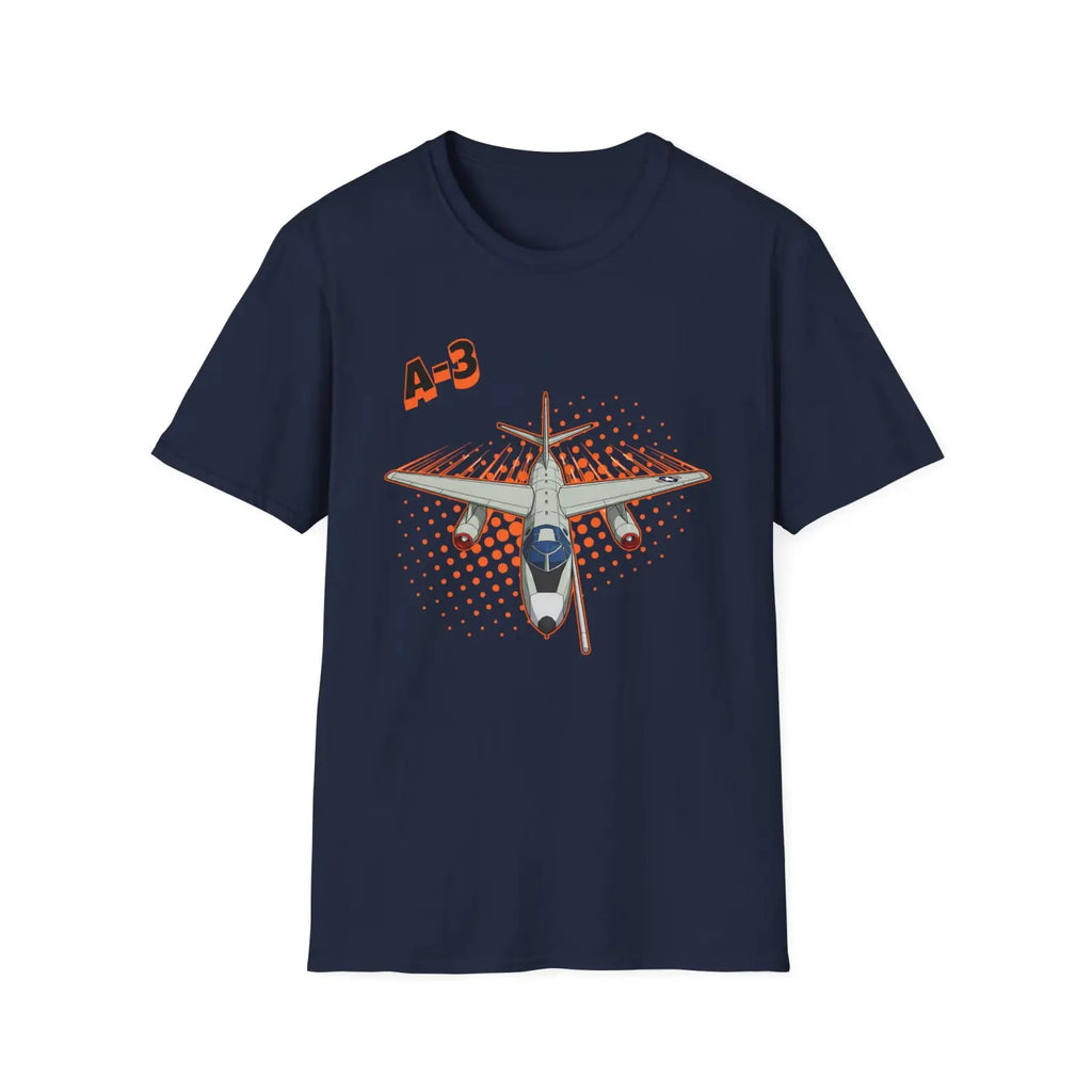 A-3 Skywarrior Comic Style T-Shirt - Pilot gifts - WWII warbird t-shirt