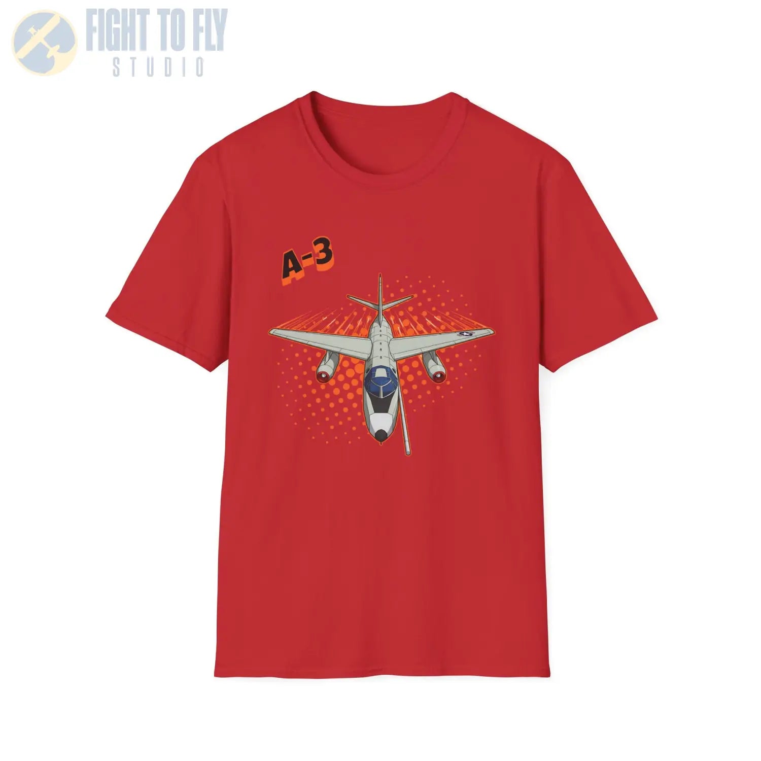 A-3 Skywarrior Comic Style T-Shirt - Pilot gifts - WWII warbird t-shirt
