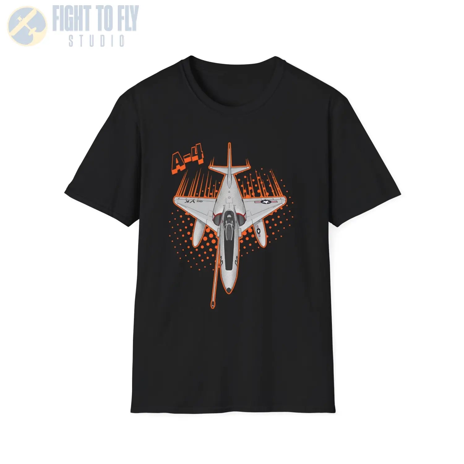 A-4 Skyhawk Comic Style T-Shirt - Pilot gifts - WWII warbird t-shirt