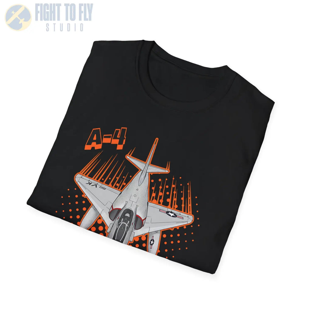 A-4 Skyhawk Comic Style T-Shirt - Pilot gifts - WWII warbird t-shirt