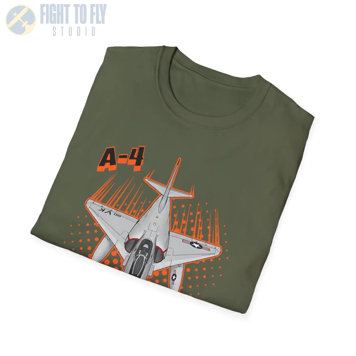 A-4 Skyhawk Comic Style T-Shirt - Pilot gifts - WWII warbird t-shirt