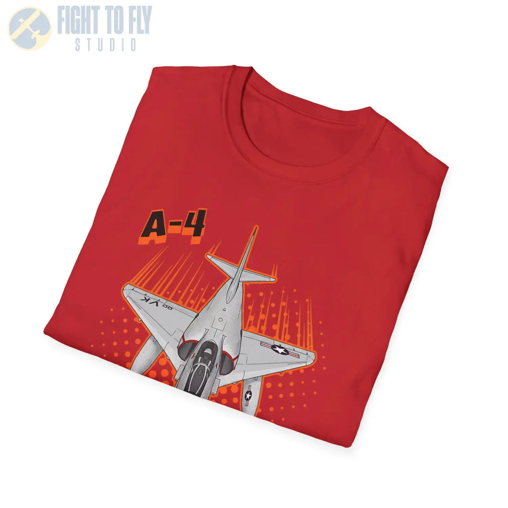 A-4 Skyhawk Comic Style T-Shirt - Pilot gifts - WWII warbird t-shirt