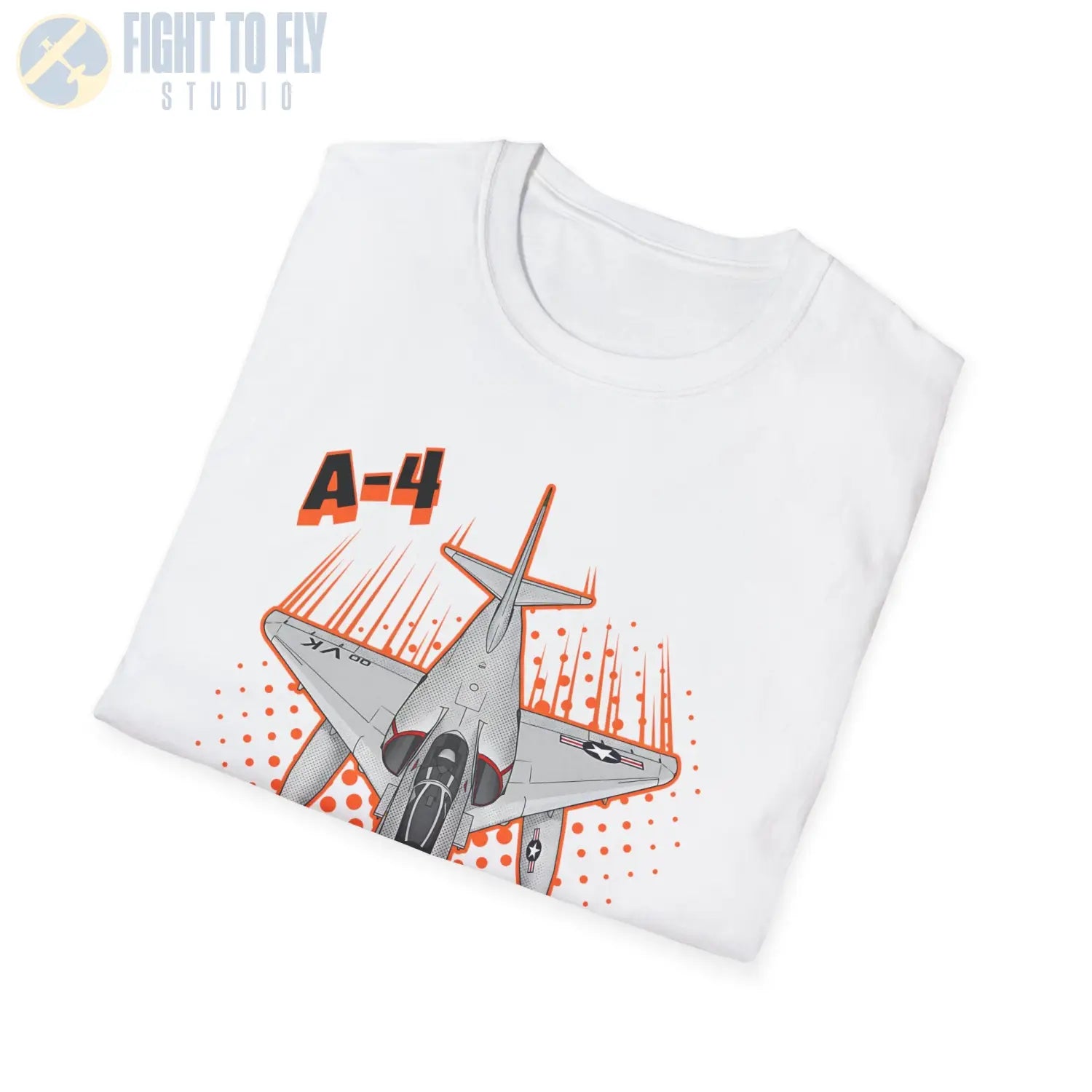 A-4 Skyhawk Comic Style T-Shirt - Pilot gifts - WWII warbird t-shirt