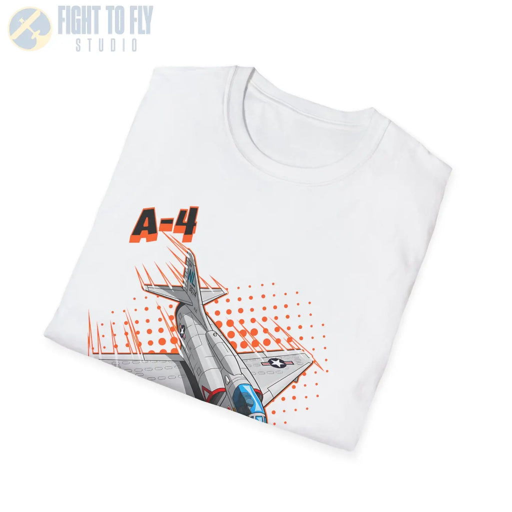 A-4 Skyhawk Comic Style T-Shirt - Pilot gifts - WWII warbird t-shirt