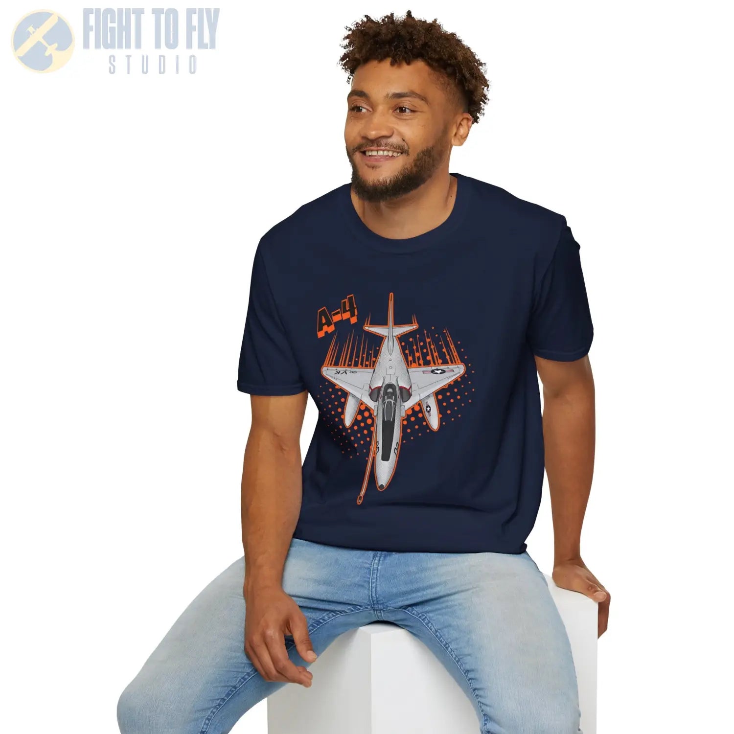 A-4 Skyhawk Comic Style T-Shirt - Pilot gifts - WWII warbird t-shirt
